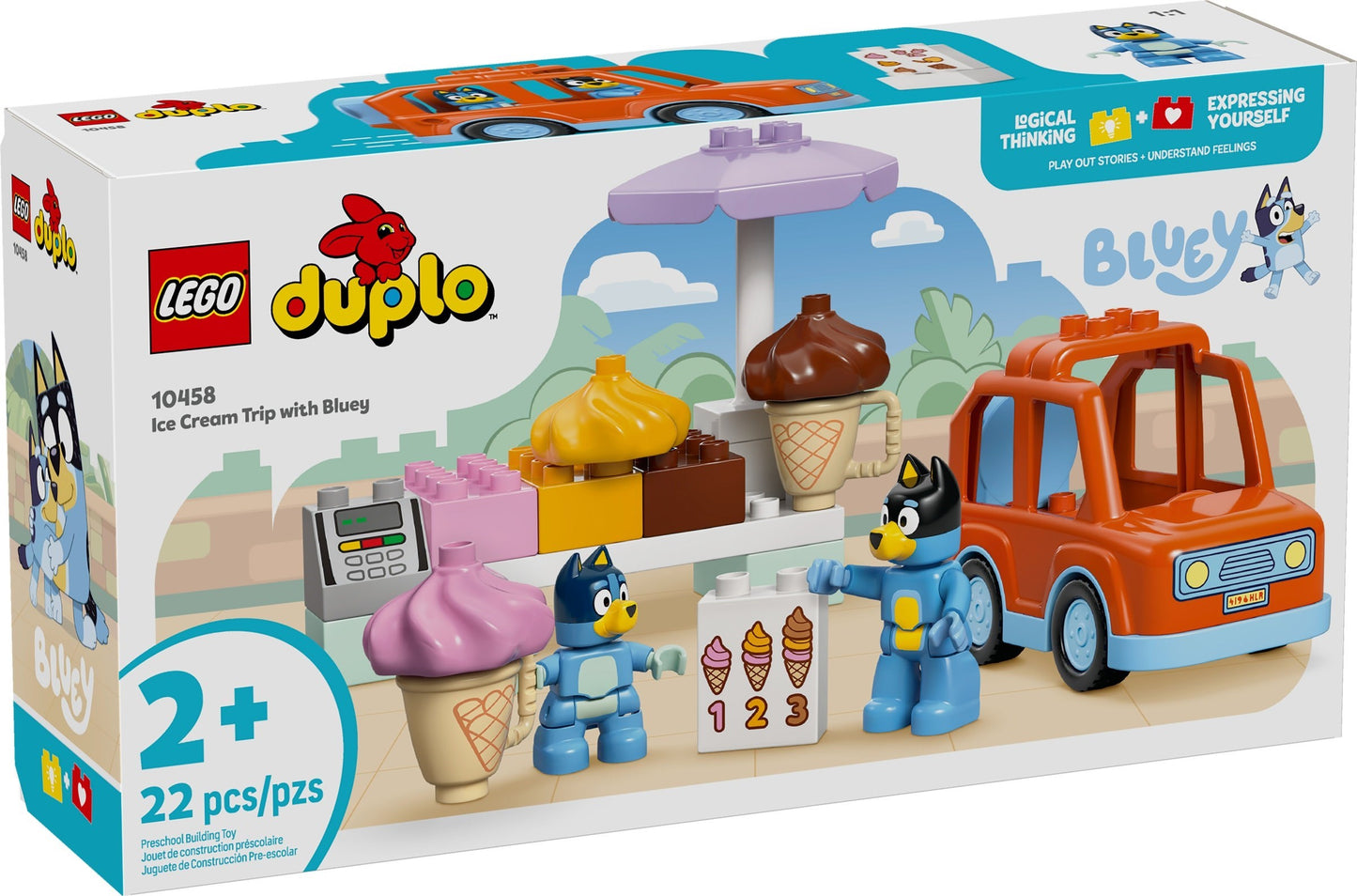 10458 LEGO Duplo Ice Cream Trip with Bluey