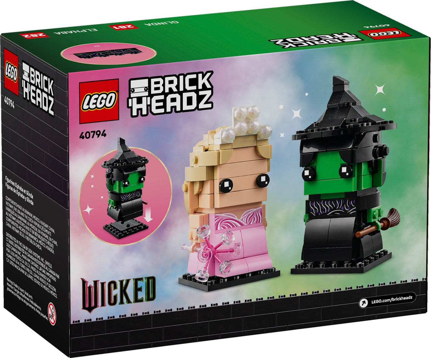 40794 BrickHeadz Elphaba & Glinda