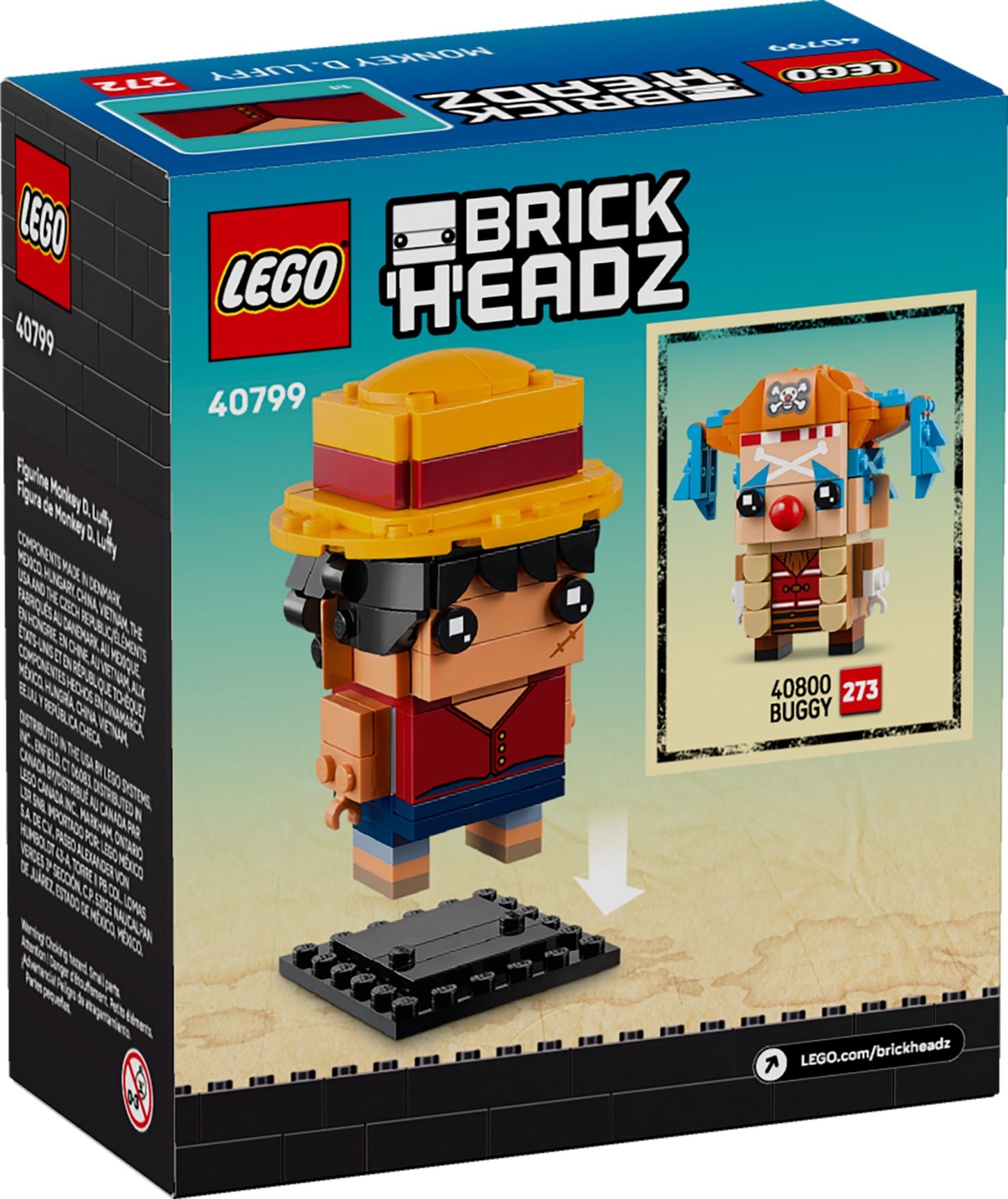 40799 BrickHeadz Monkey D. Luffy