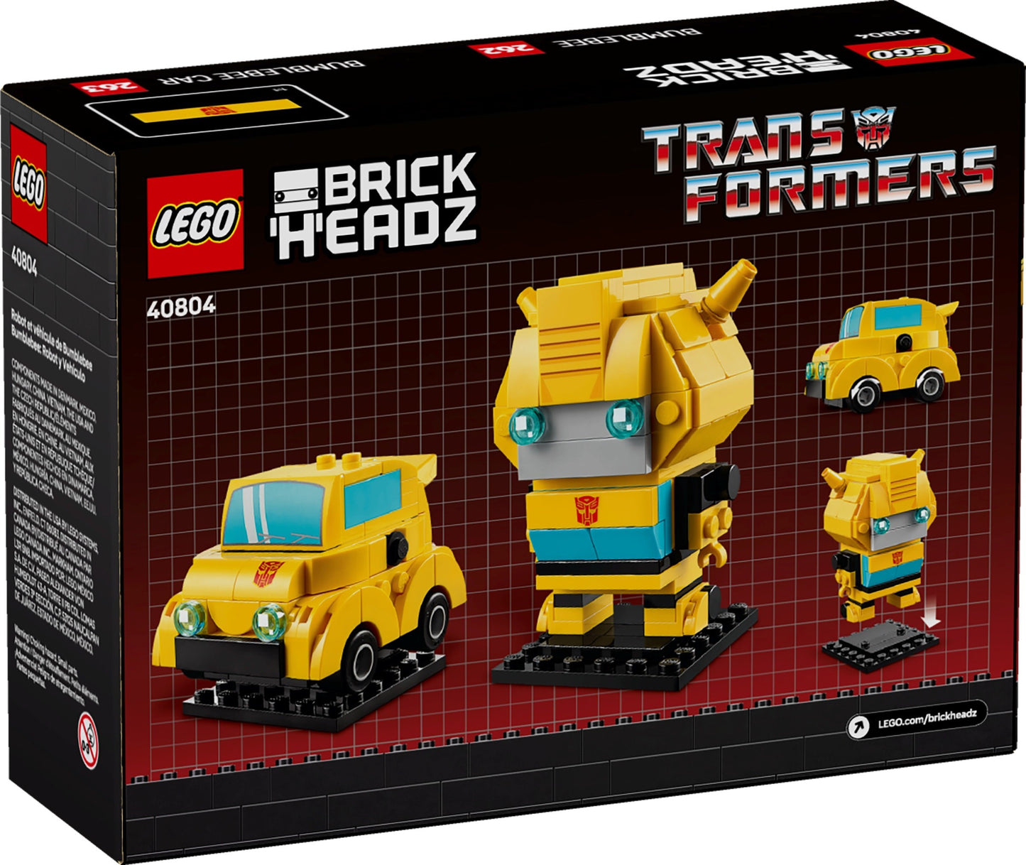 40804 LEGO BrickHeadz Bumblebee Robot & Vehicle