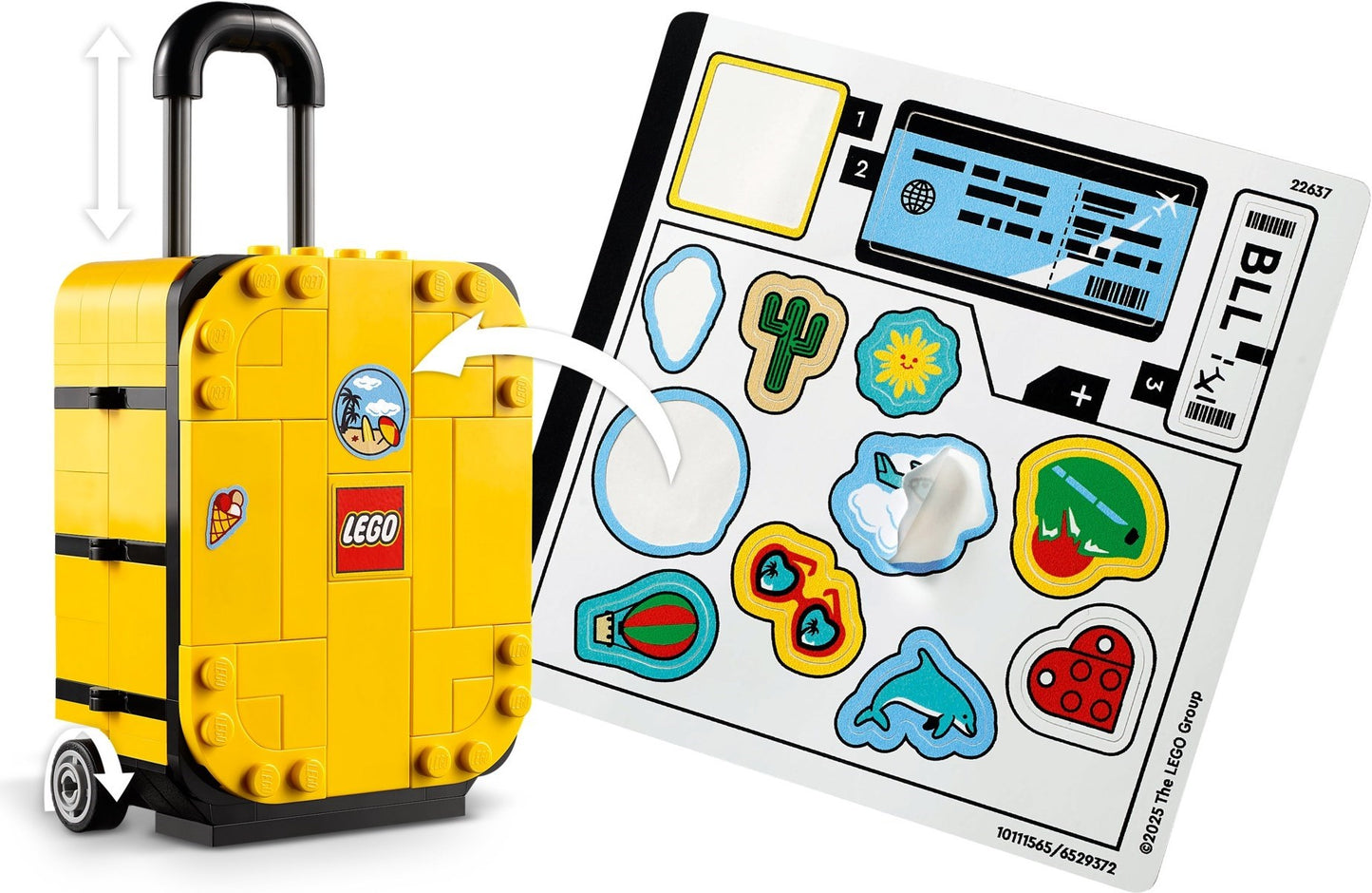 40817 LEGO Yellow Travel Suitcase