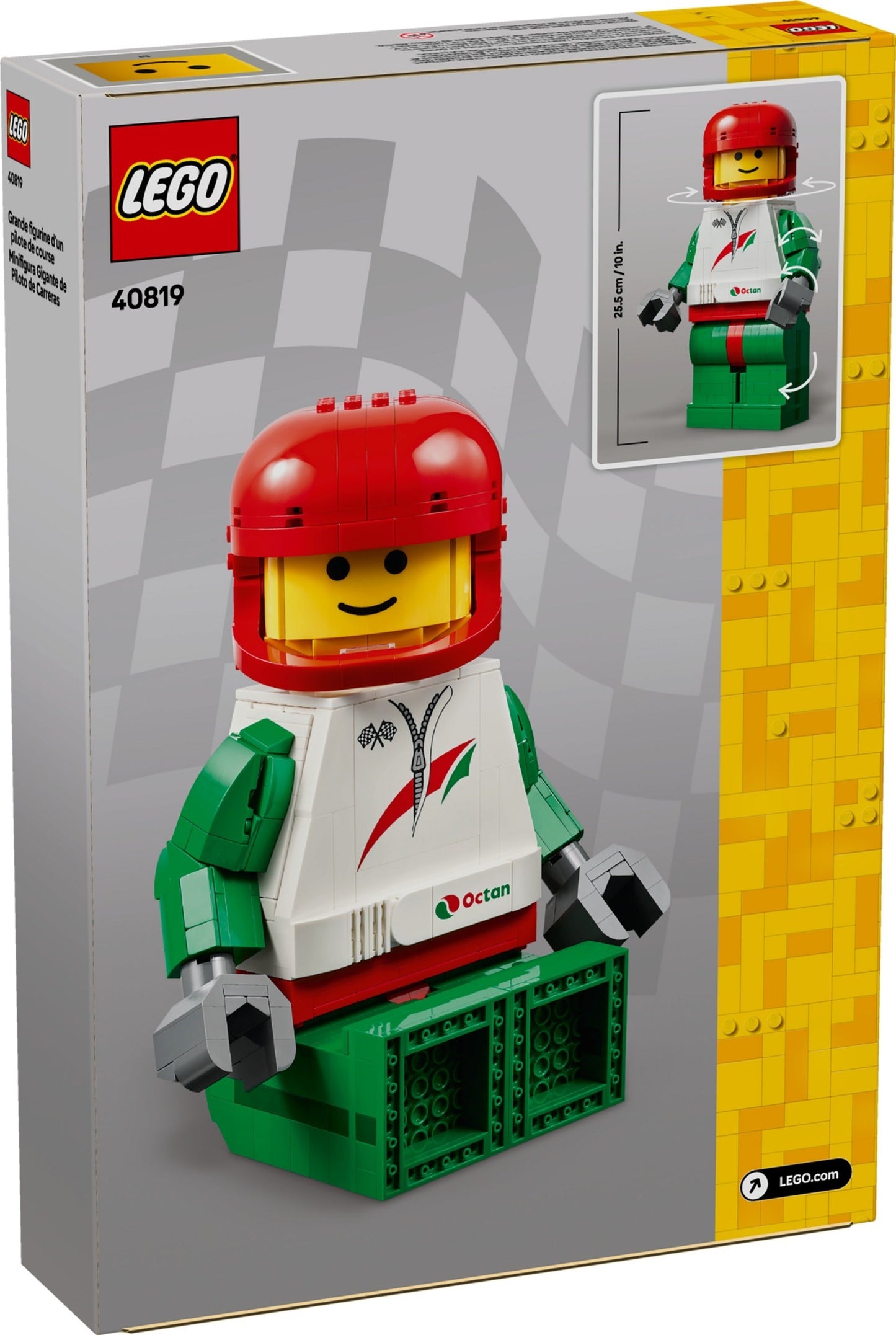 40819 LEGO Up-Scaled Racing Driver Minifigure
