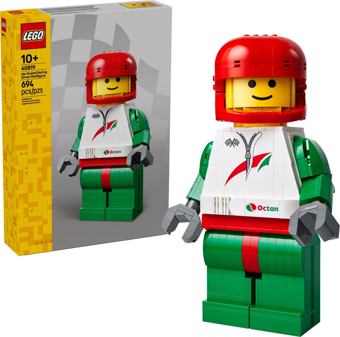 40819 LEGO Up-Scaled Racing Driver Minifigure