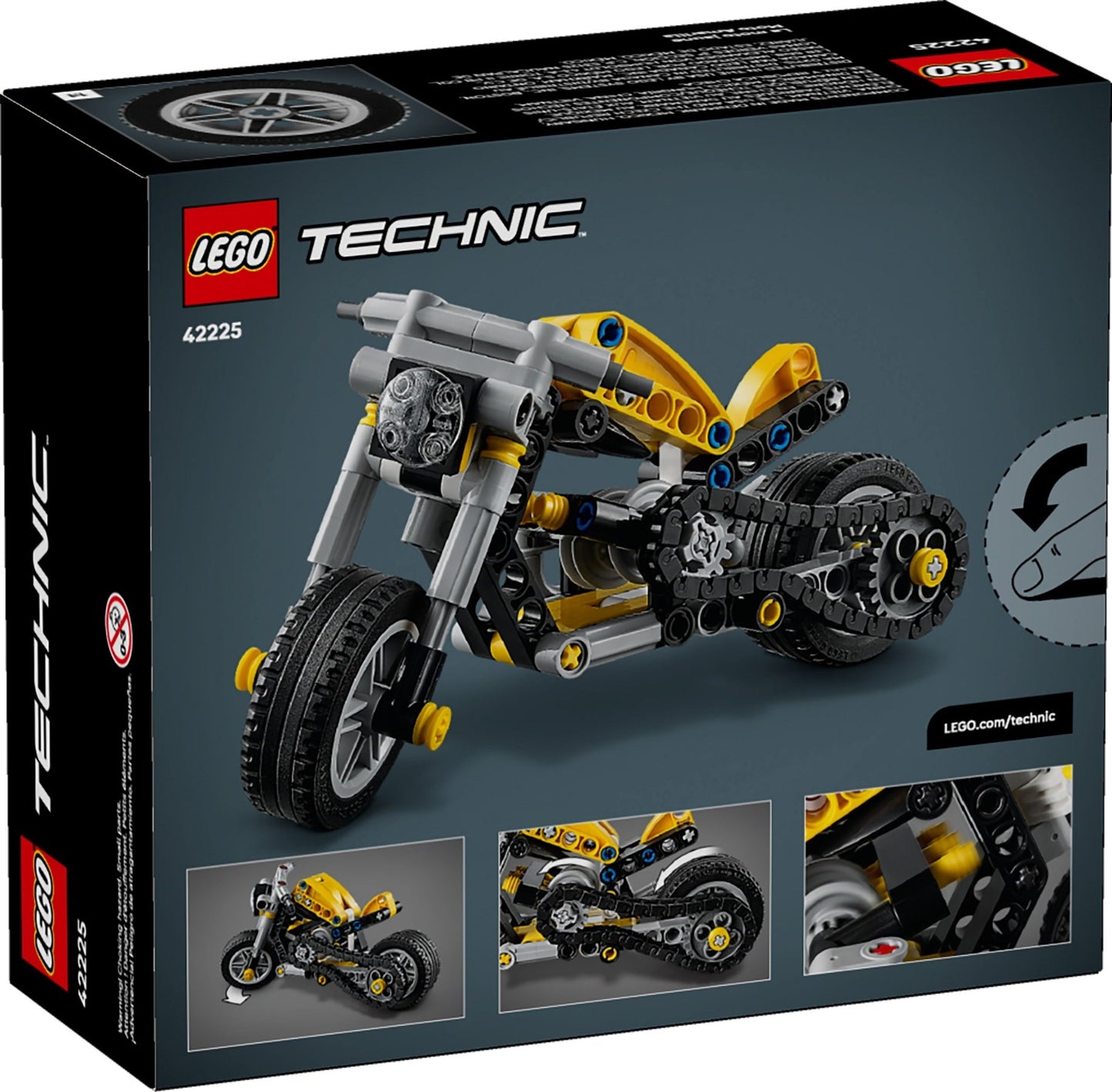 42225 LEGO Technic Yellow Motorcycle
