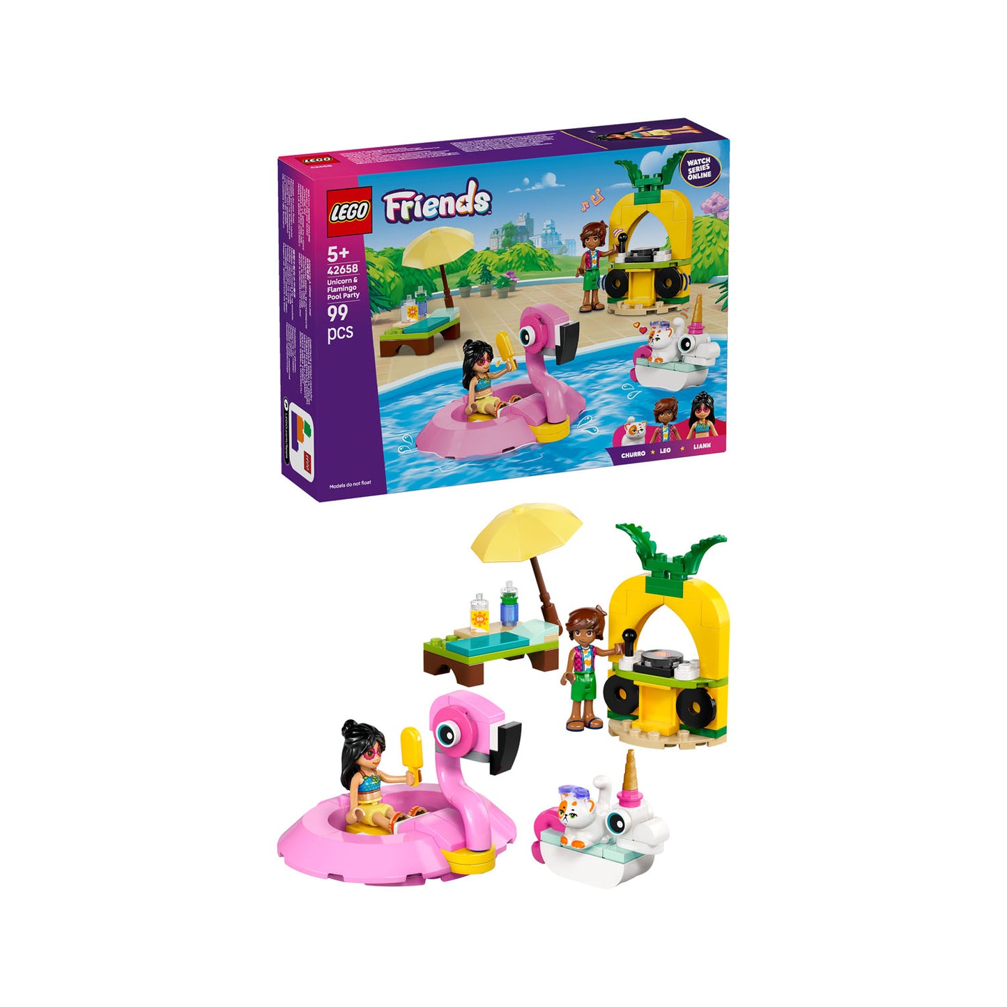 42658 LEGO Friends Unicorn & Flamingo Pool Party