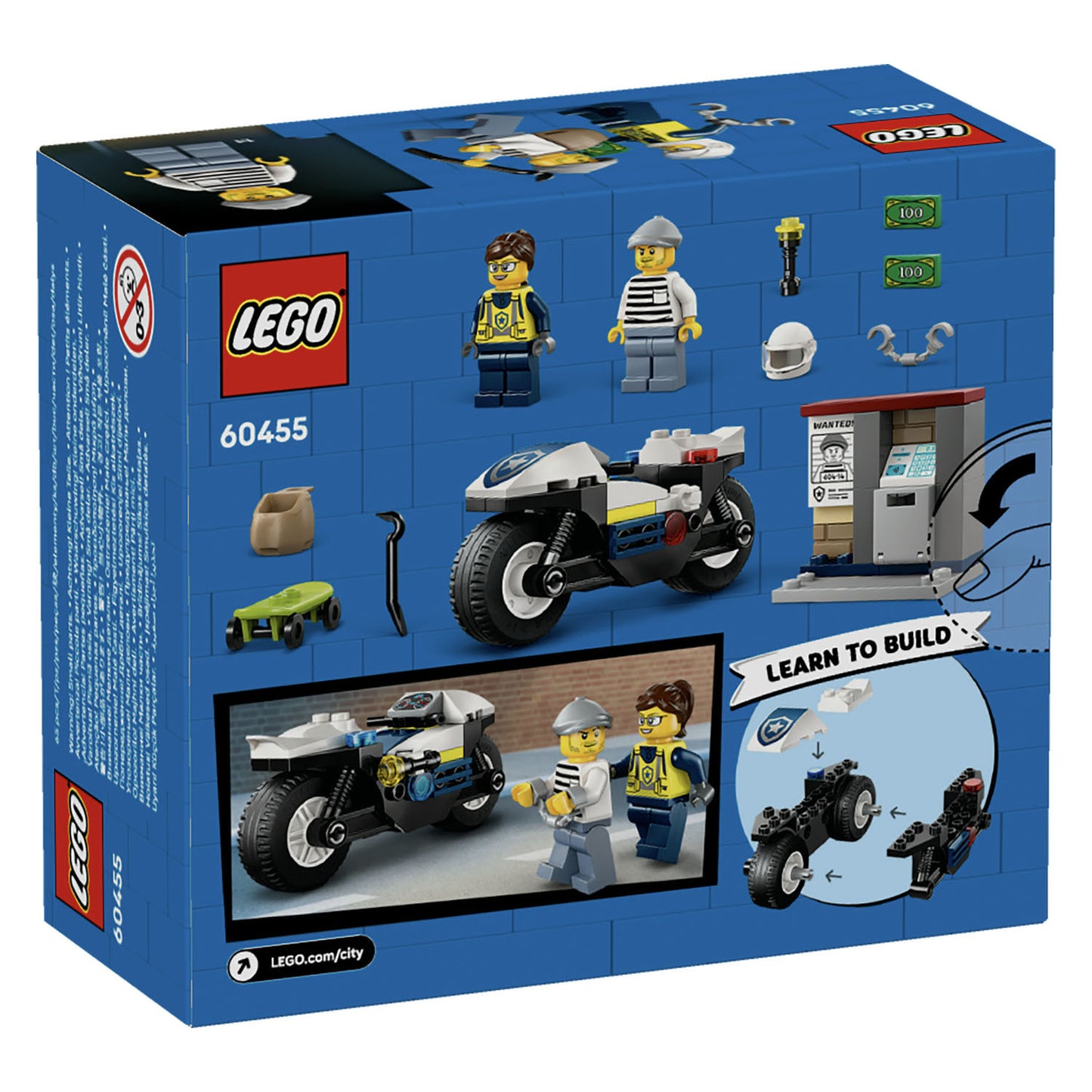 60455 LEGO City Police Motorcycle Chase