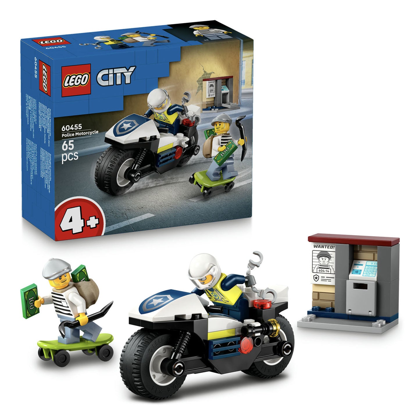 60455 LEGO City Police Motorcycle Chase