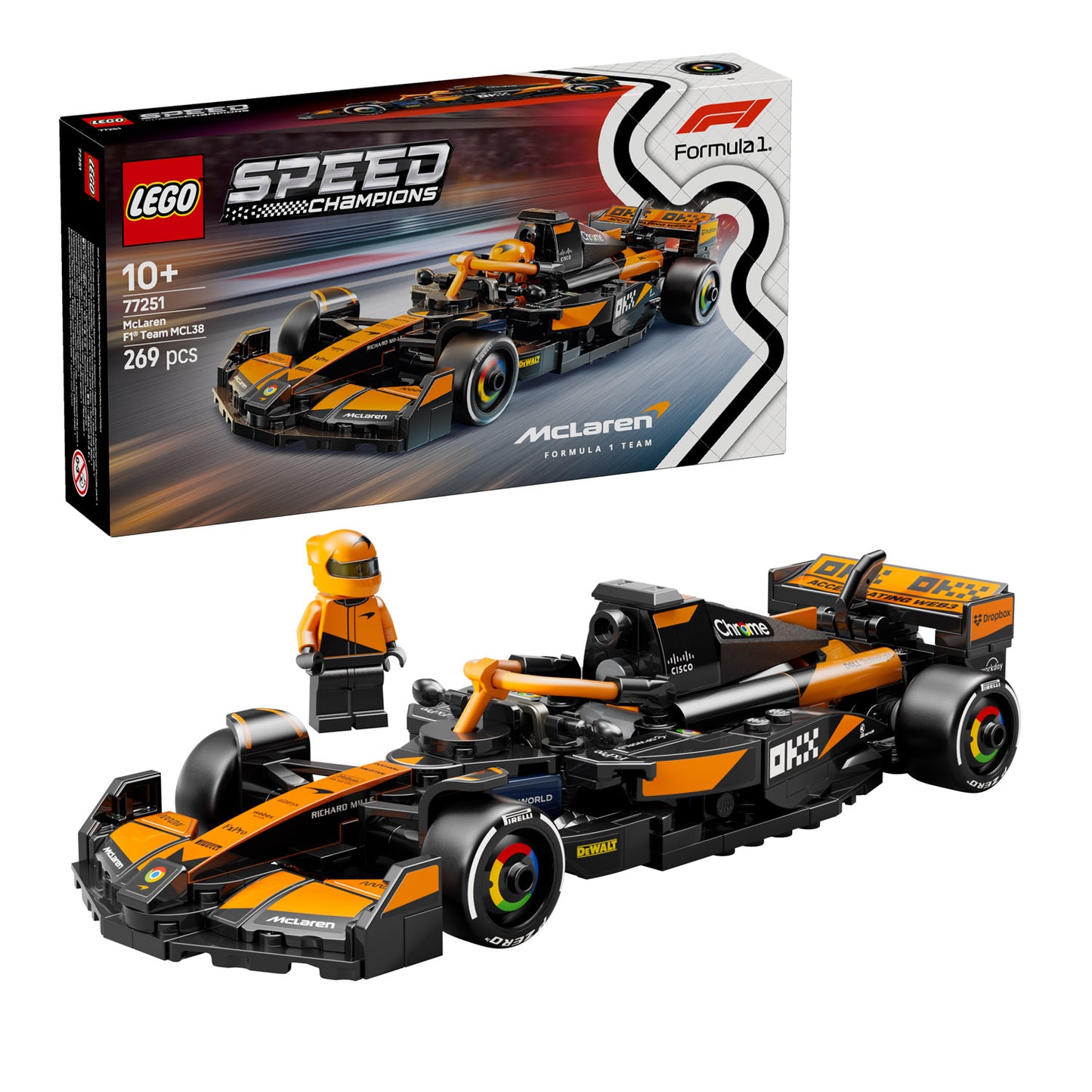 77251 LEGO Speed Champions McLaren F1® Team MCL38 Race Car