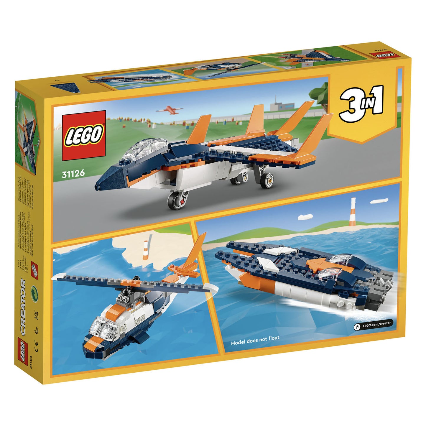 31126 LEGO Creator Supersonic jet