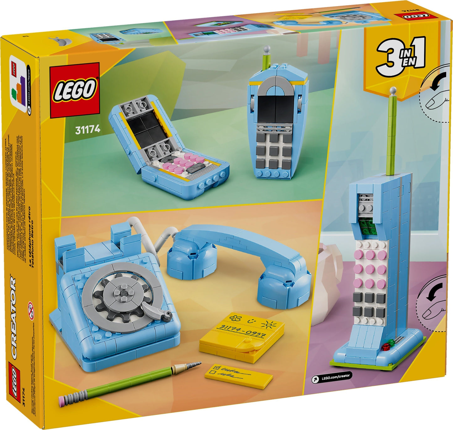 31174 LEGO Creator 3in1 Retro Telephone