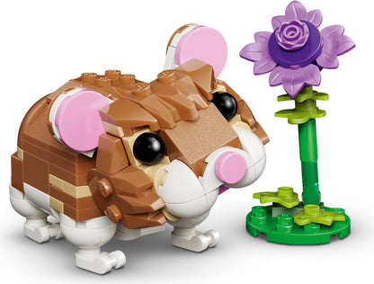 31376 Cute Hamster with a Flower