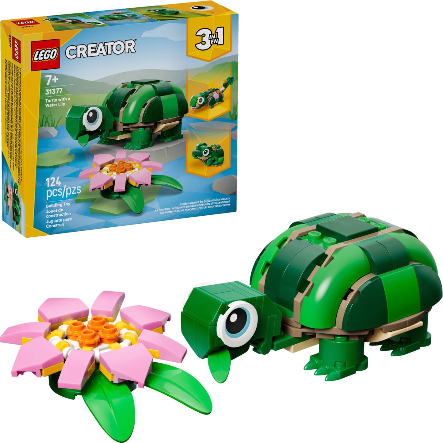 31377 Turtle with a Water Lily