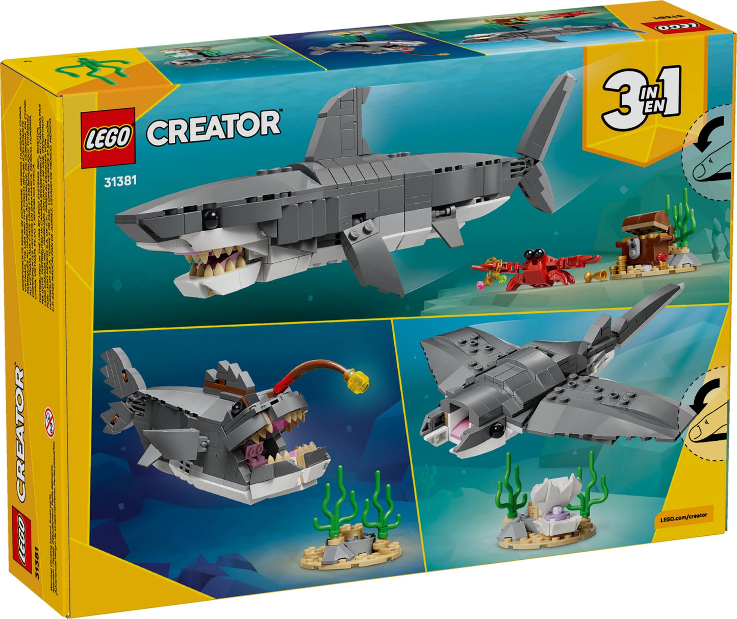 31381 Fierce Shark with a Treasure Chest