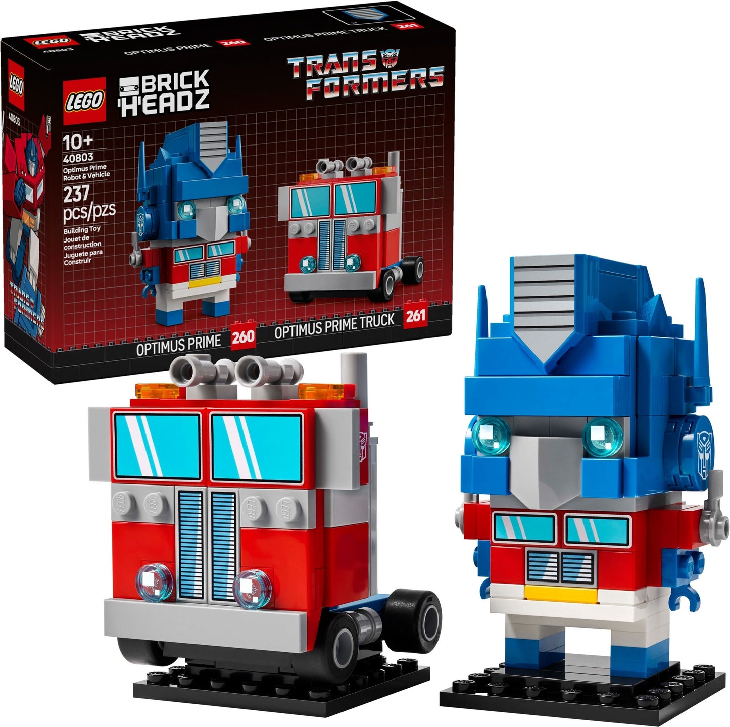 40803 LEGO BrickHeadz Optimus Prime Robot & Vehicle