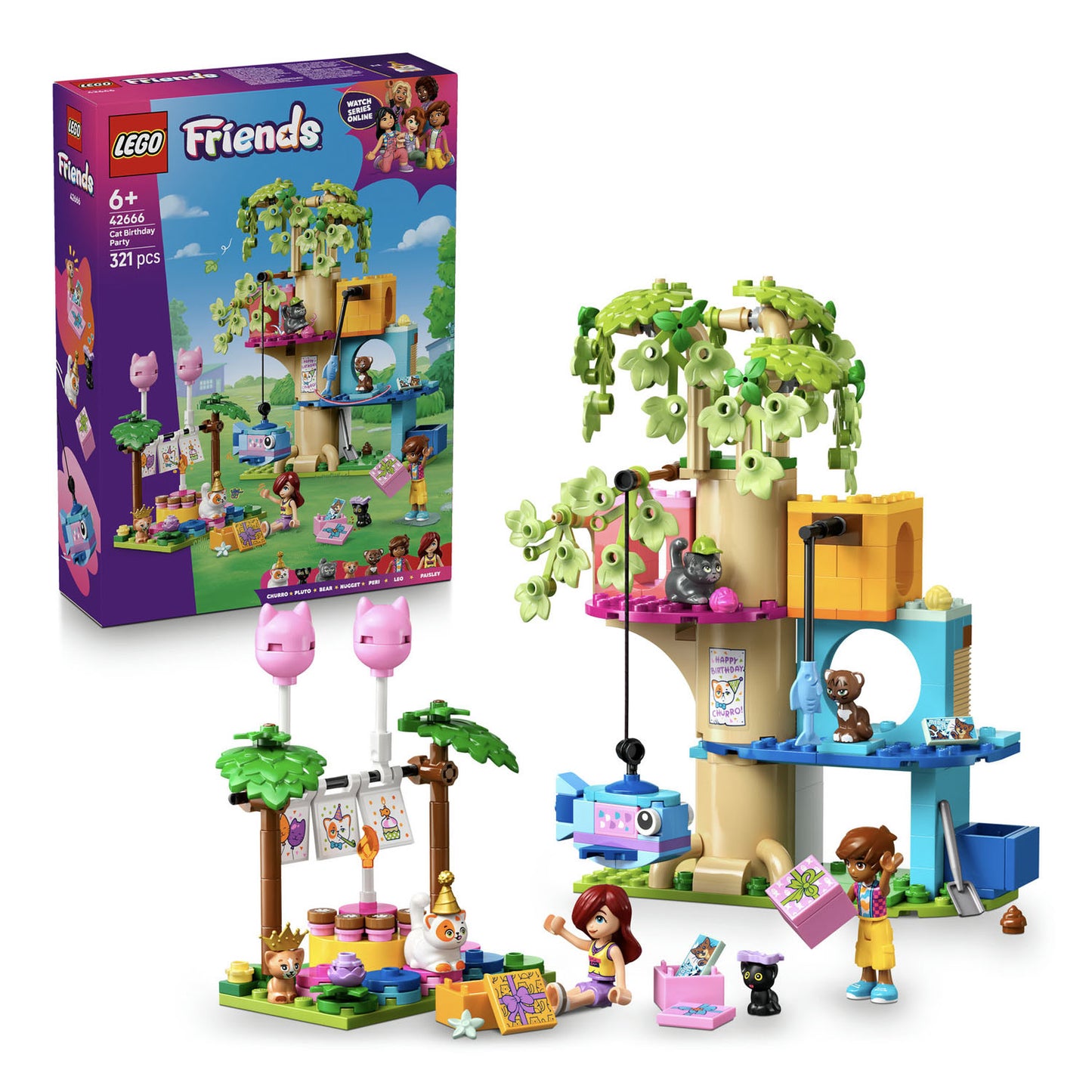 42666 LEGO Friends Cat Birthday Party & Tree House