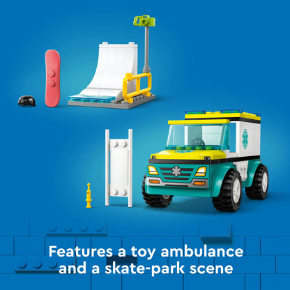 60403 LEGO City Emergency Ambulance and Snowboarder