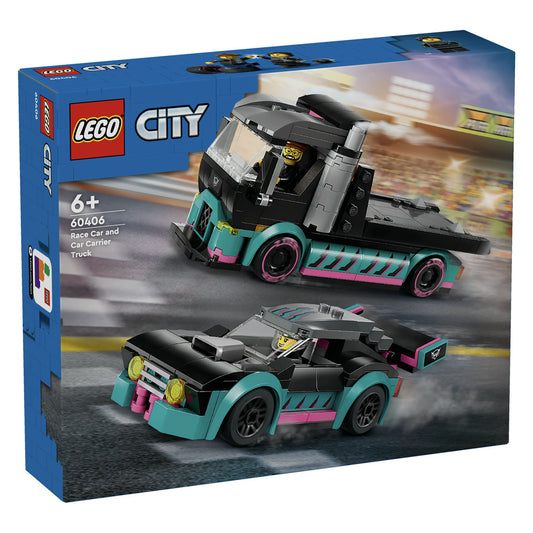 60406 LEGO City Race Car and Car Carrier Truck