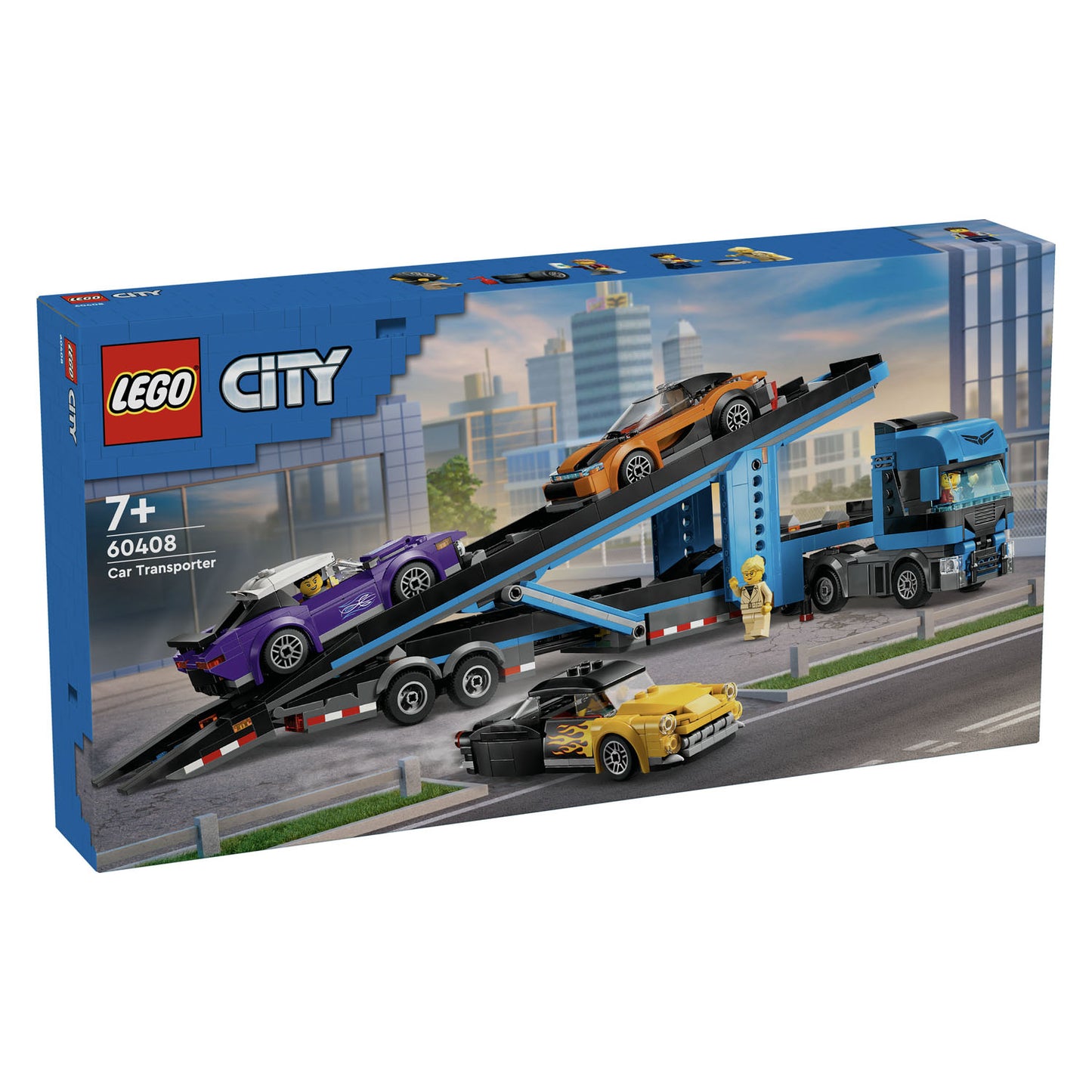 60408 LEGO City Car Transporter Truck with Sports Cars