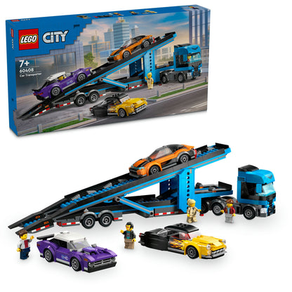 60408 LEGO City Car Transporter Truck with Sports Cars