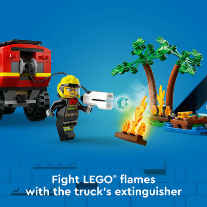 60412 LEGO City 4x4 Fire Truck with Rescue Boat