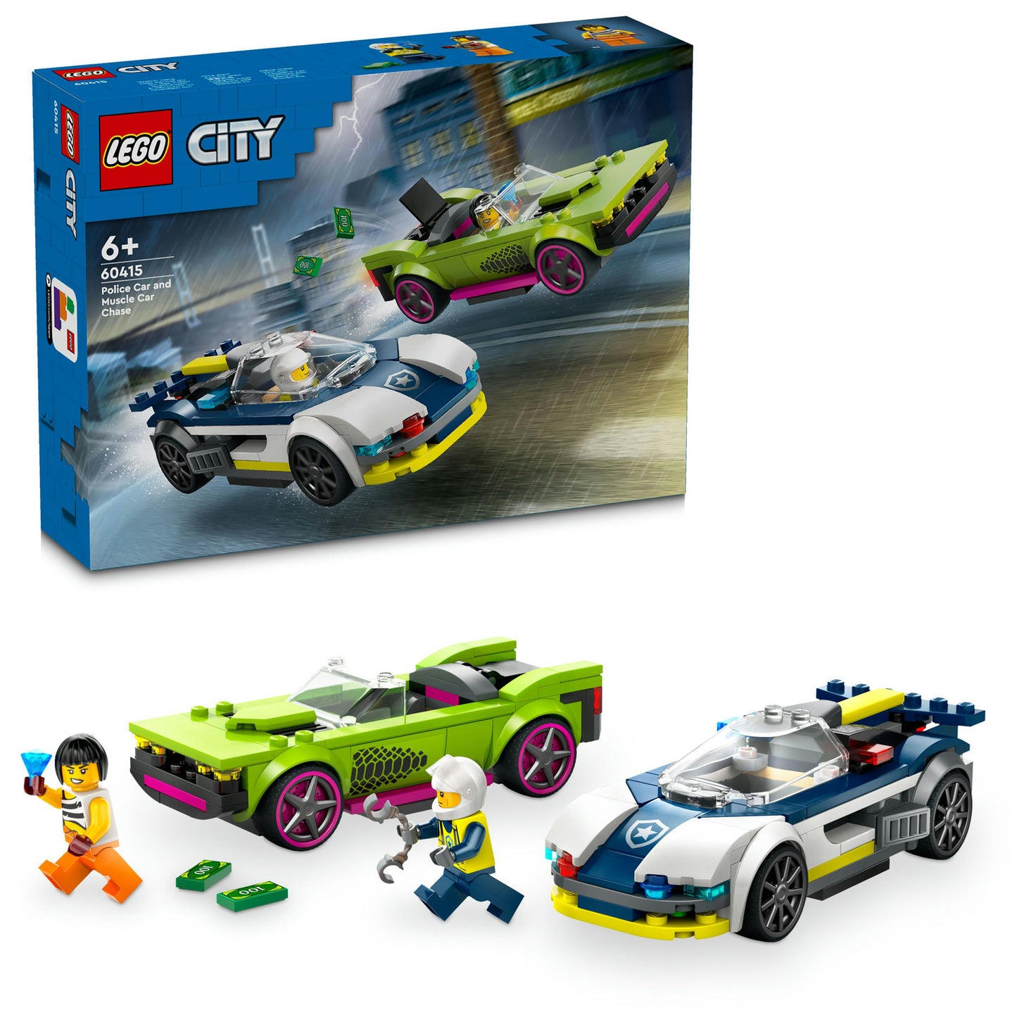 60415 LEGO City Police Car and Muscle Car Chase