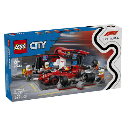 60443 LEGO City F1 Pit Stop & Pit Crew with Ferrari Car