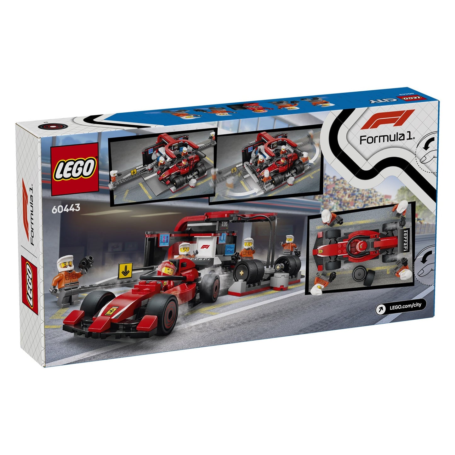 60443 LEGO City F1 Pit Stop & Pit Crew with Ferrari Car