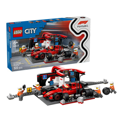 60443 LEGO City F1 Pit Stop & Pit Crew with Ferrari Car