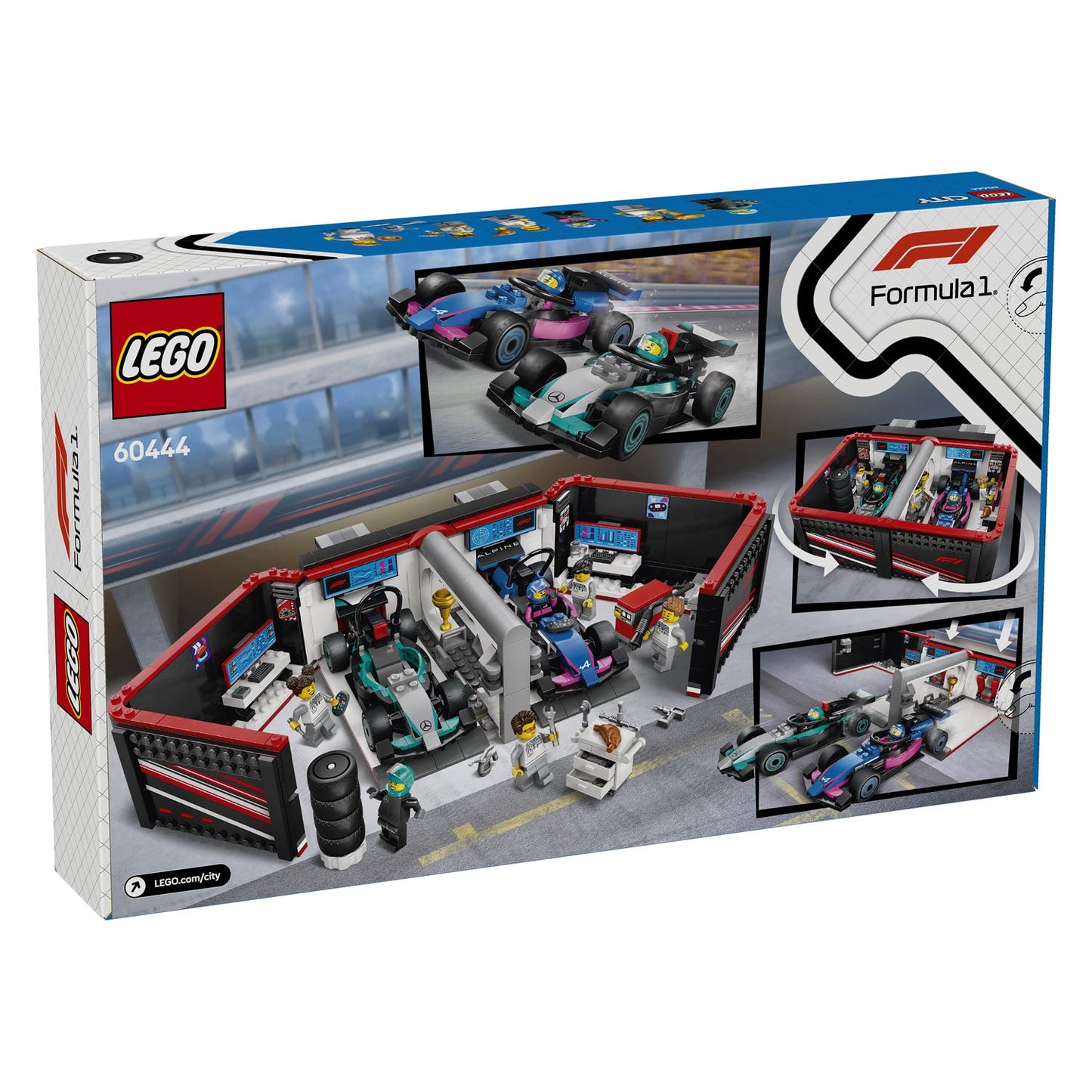 60444 LEGO CityF1 Garage & Mercedes-AMG & Alpine Cars