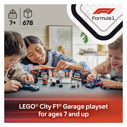 60444 LEGO CityF1 Garage & Mercedes-AMG & Alpine Cars