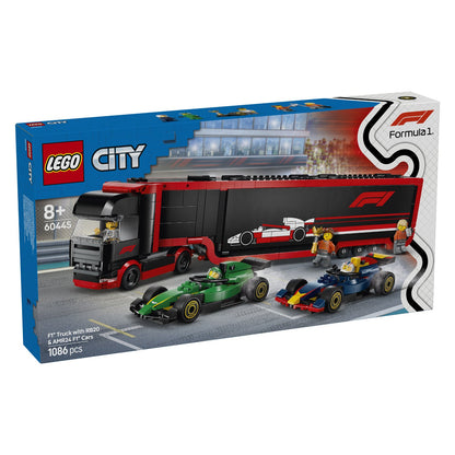 60445 LEGO City F1 Truck with RB20 & AMR24 F1 Cars