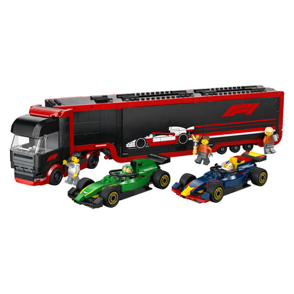 60445 LEGO City F1 Truck with RB20 & AMR24 F1 Cars