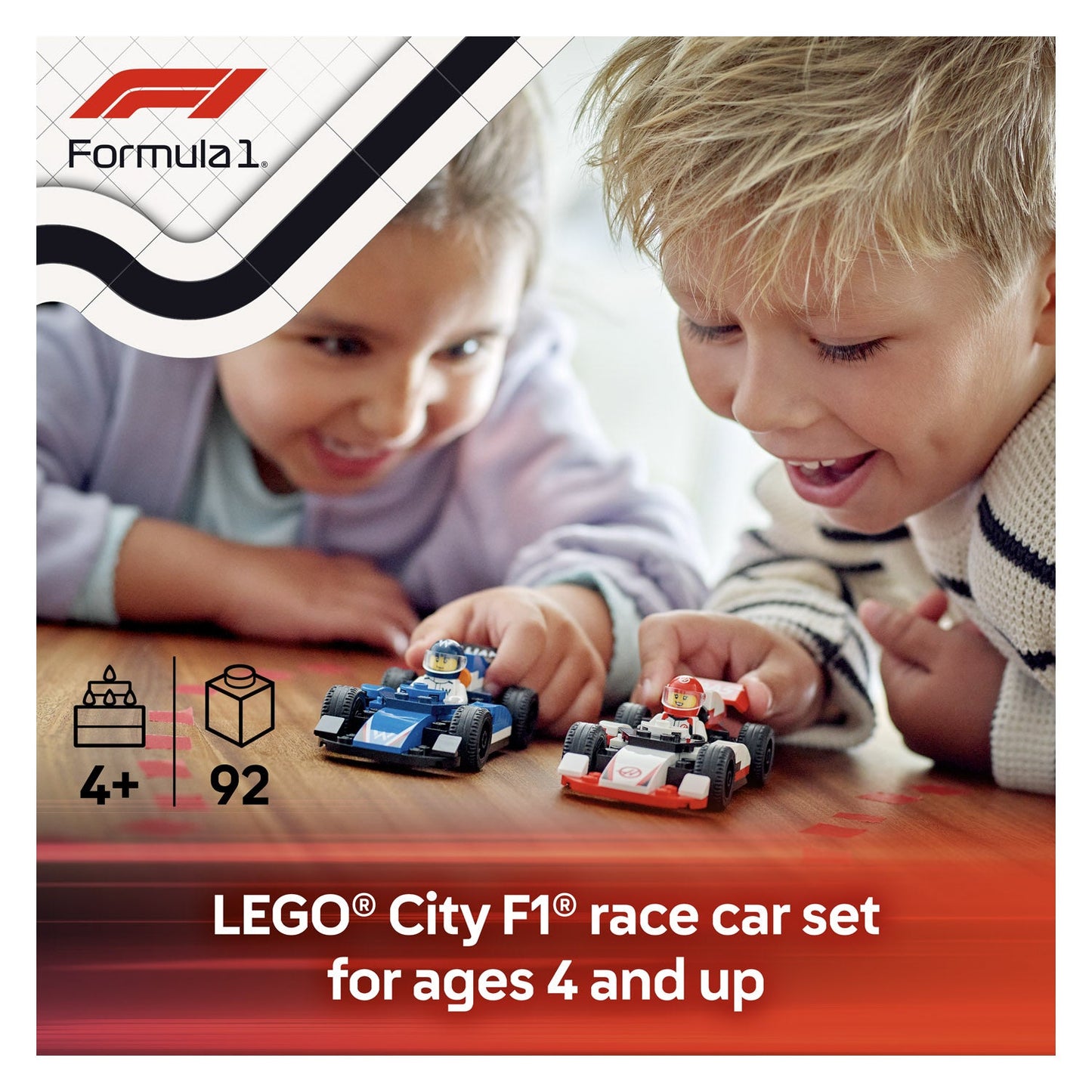 60464 LEGO City F1 Williams Racing & Haas F1 Race Cars