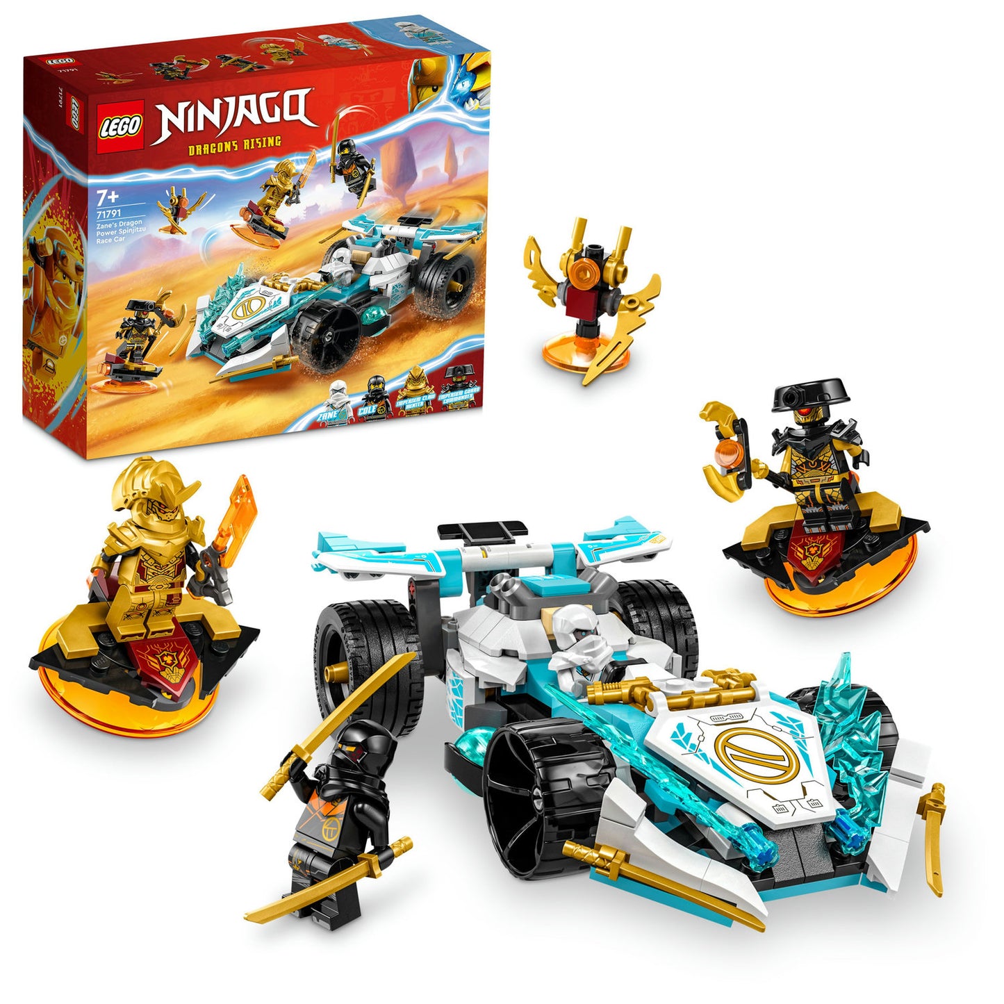 71791 LEGO Ninjago Zane's Dragon Power Spinjitzu Race Car