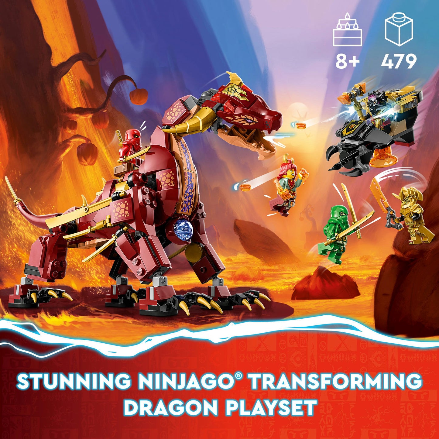 71793 LEGO Ninjago Heatwave Transforming Lava Dragon