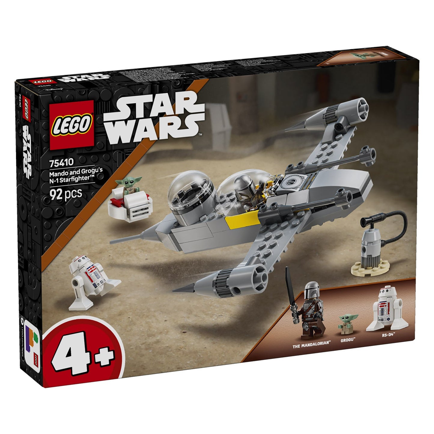 75410 LEGO Star Wars TM Mando and Grogu's N-1 Starfighter