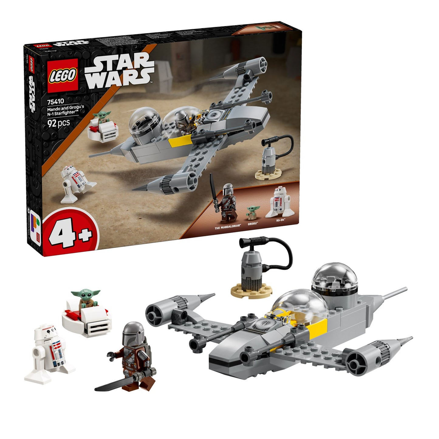 75410 LEGO Star Wars TM Mando and Grogu's N-1 Starfighter