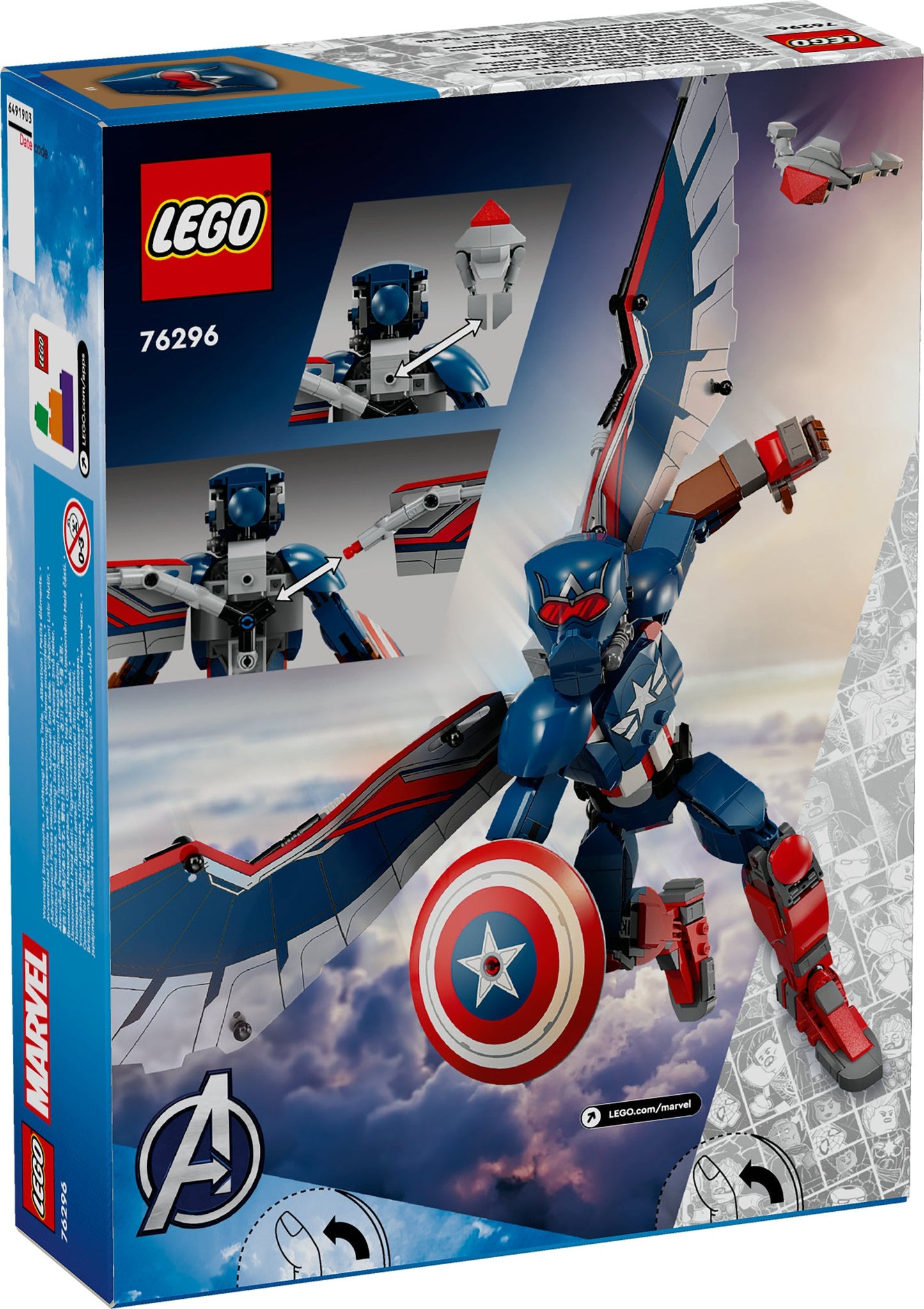 76296 New Captain America Construction Figure