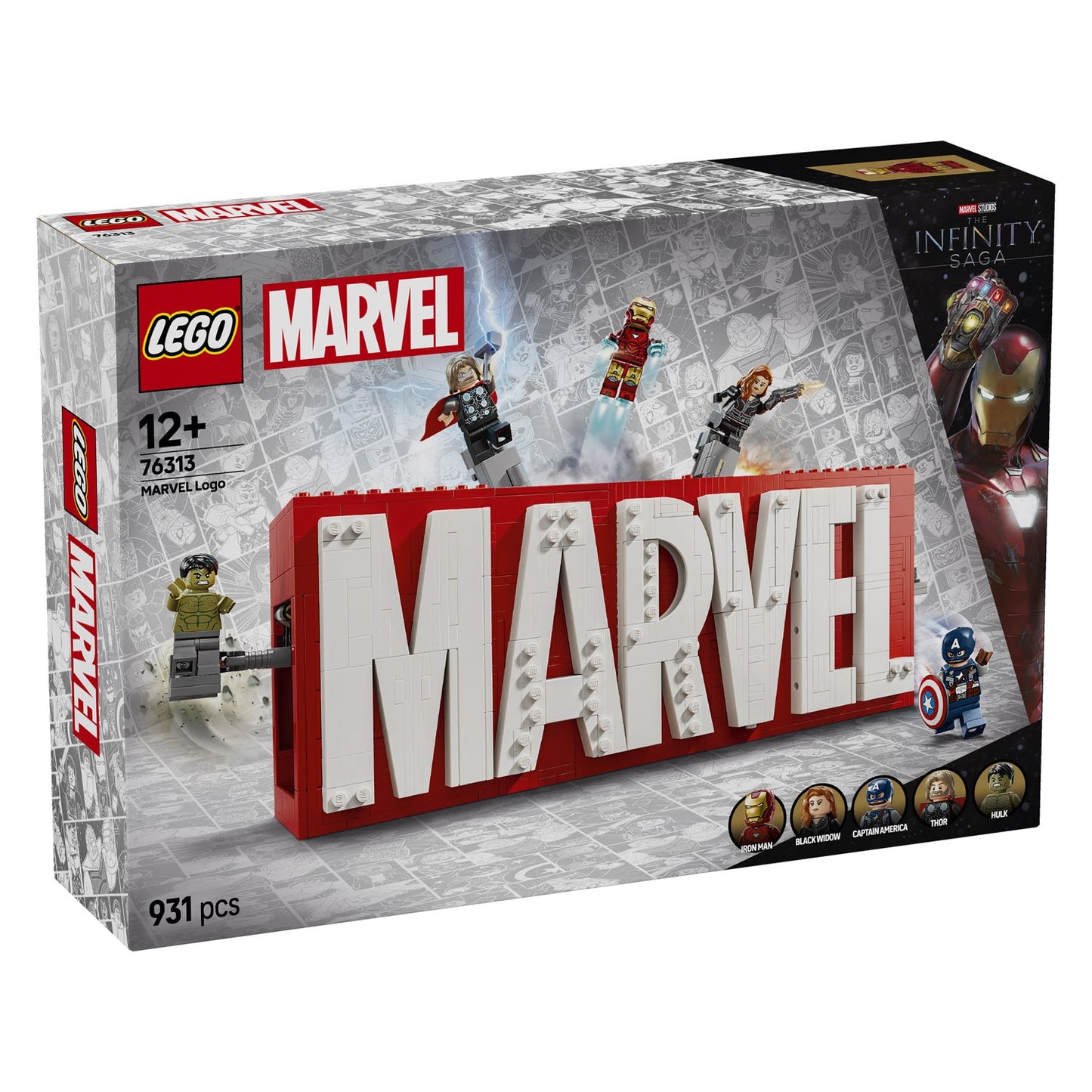 76313 LEGO Super Heroes MARVEL Logo & Minifigures