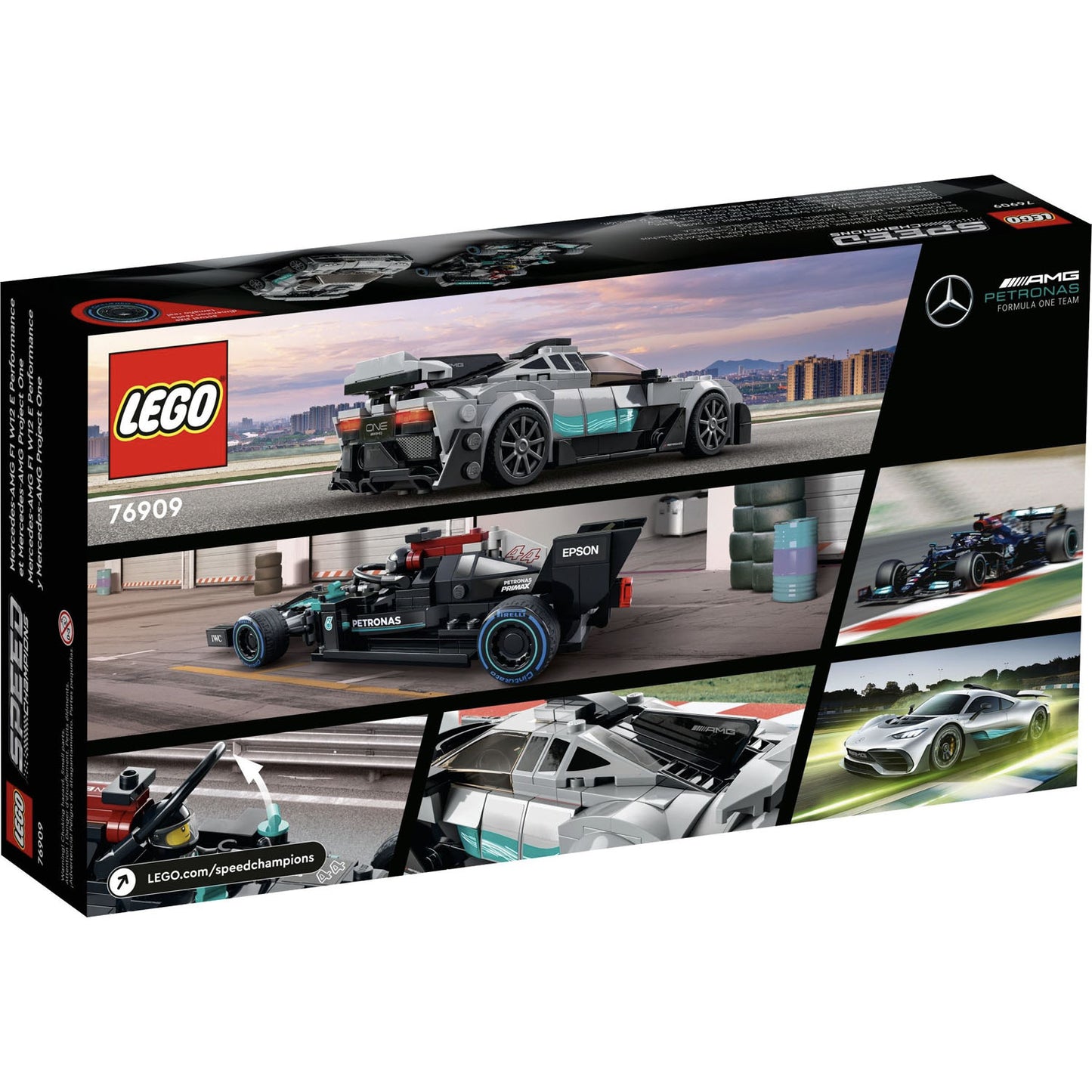 76909 LEGO Speed Champions Mercedes-AMG F1 W12 E Performance & Mercedes-AMG Project One