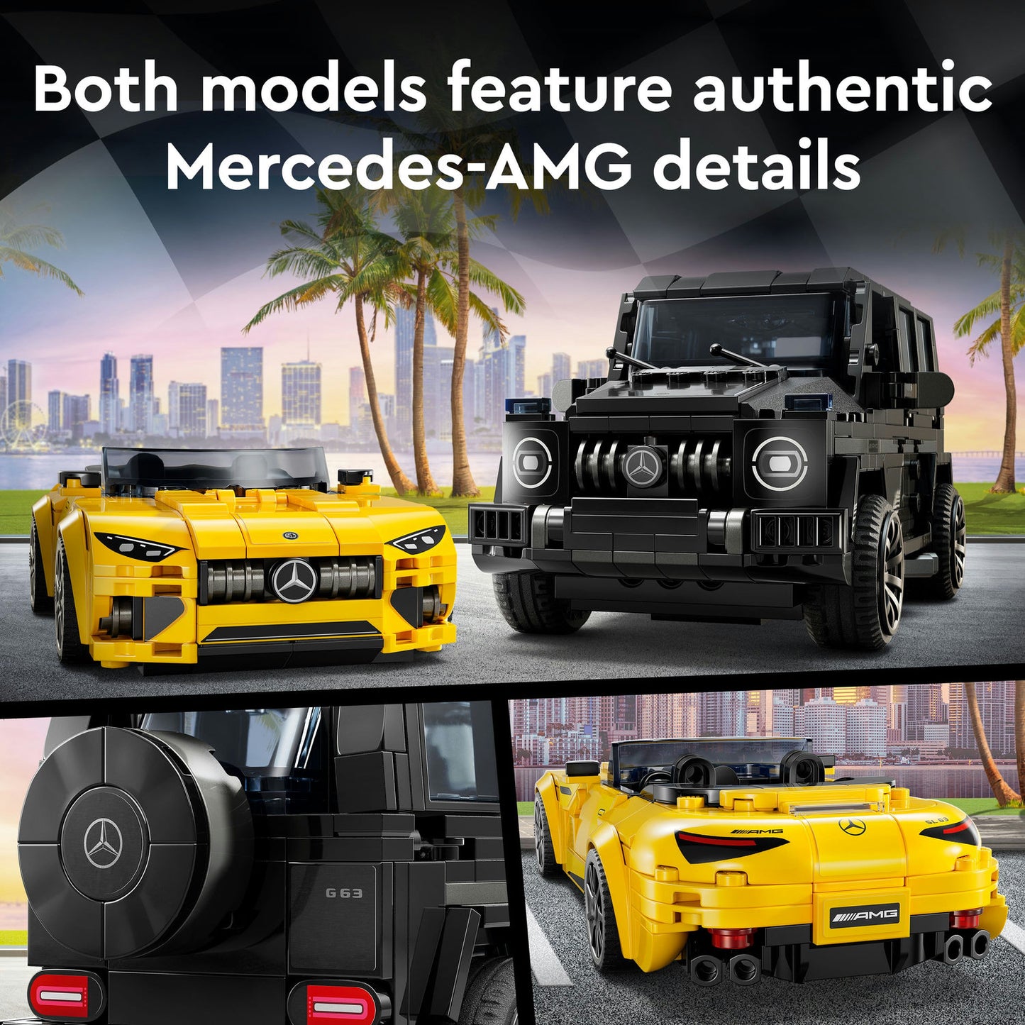 76924 LEGO Speed Champions Mercedes AMG G 63 & Mercedes AMG SL 63