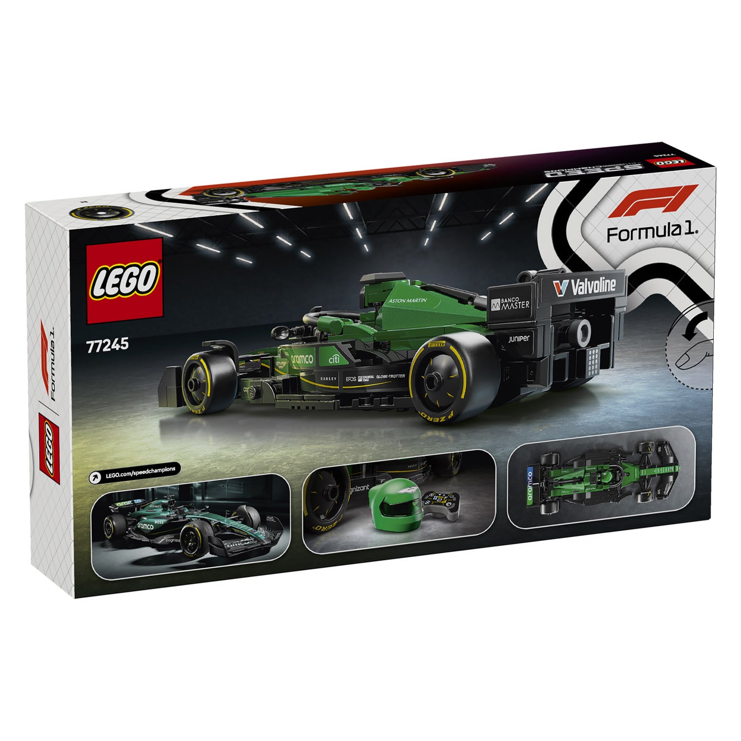 77245 LEGO Speed Champions Aston Martin Aramco F1® AMR24 Race Car