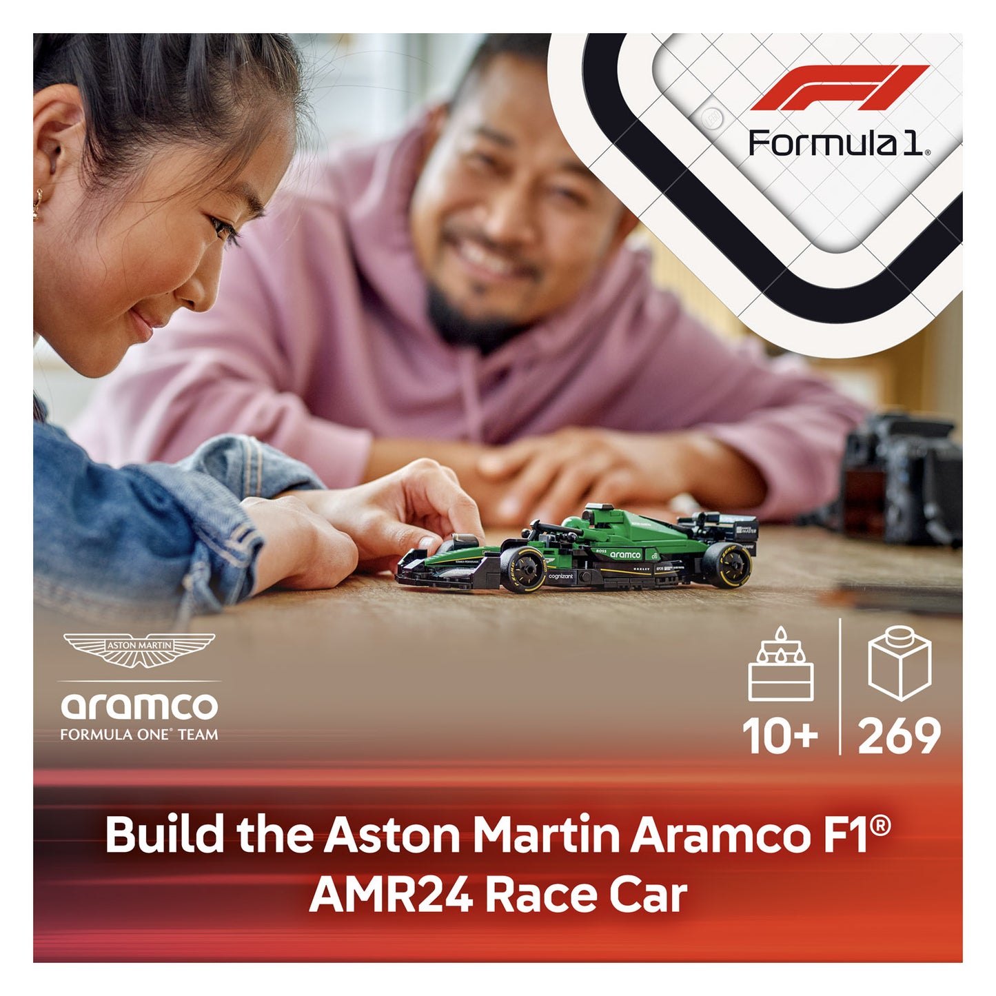 77245 LEGO Speed Champions Aston Martin Aramco F1® AMR24 Race Car