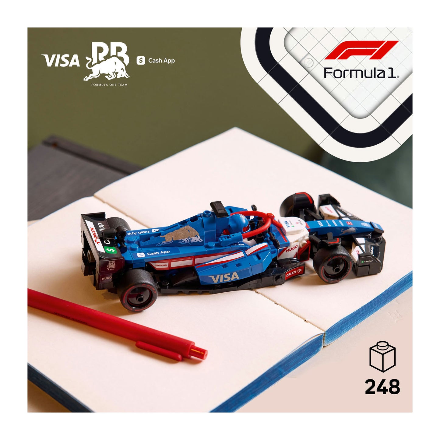77246 LEGO Speed Champions Visa Cash App RB VCARB 01 F1® Race Car