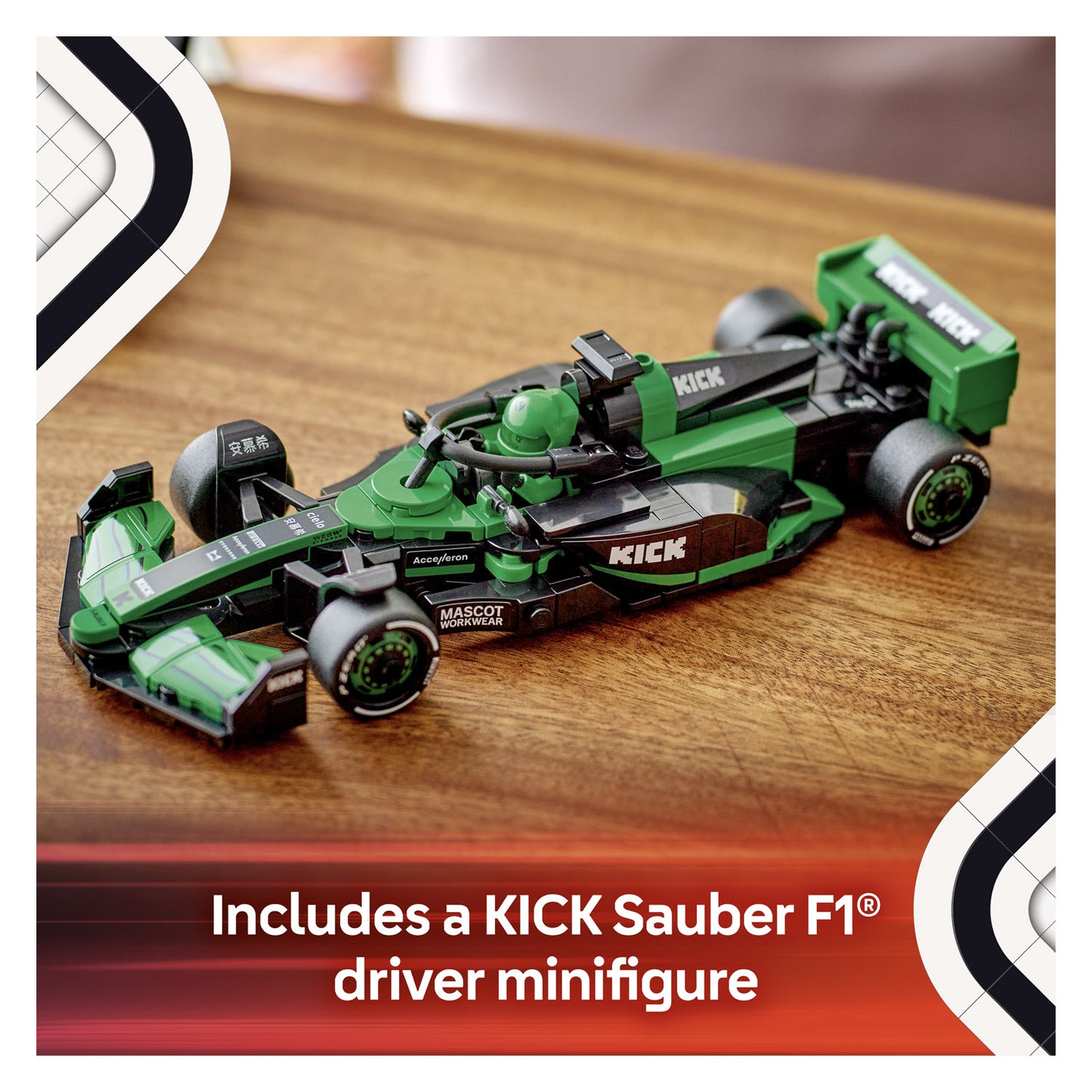 77247 LEGO Speed Champions KICK Sauber F1® Team C44 Race Car
