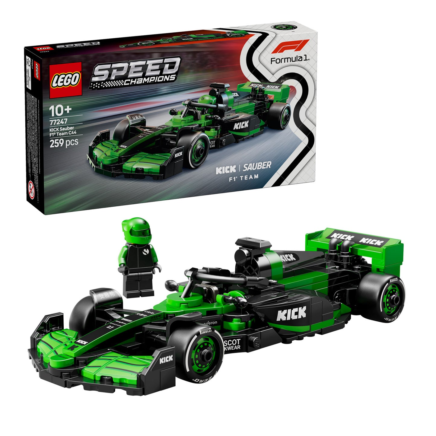 77247 LEGO Speed Champions KICK Sauber F1® Team C44 Race Car