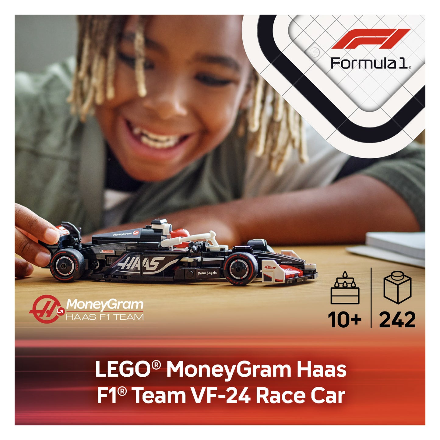 77250 LEGO Speed Champions MoneyGram Haas F1® Team VF-24 Race Car